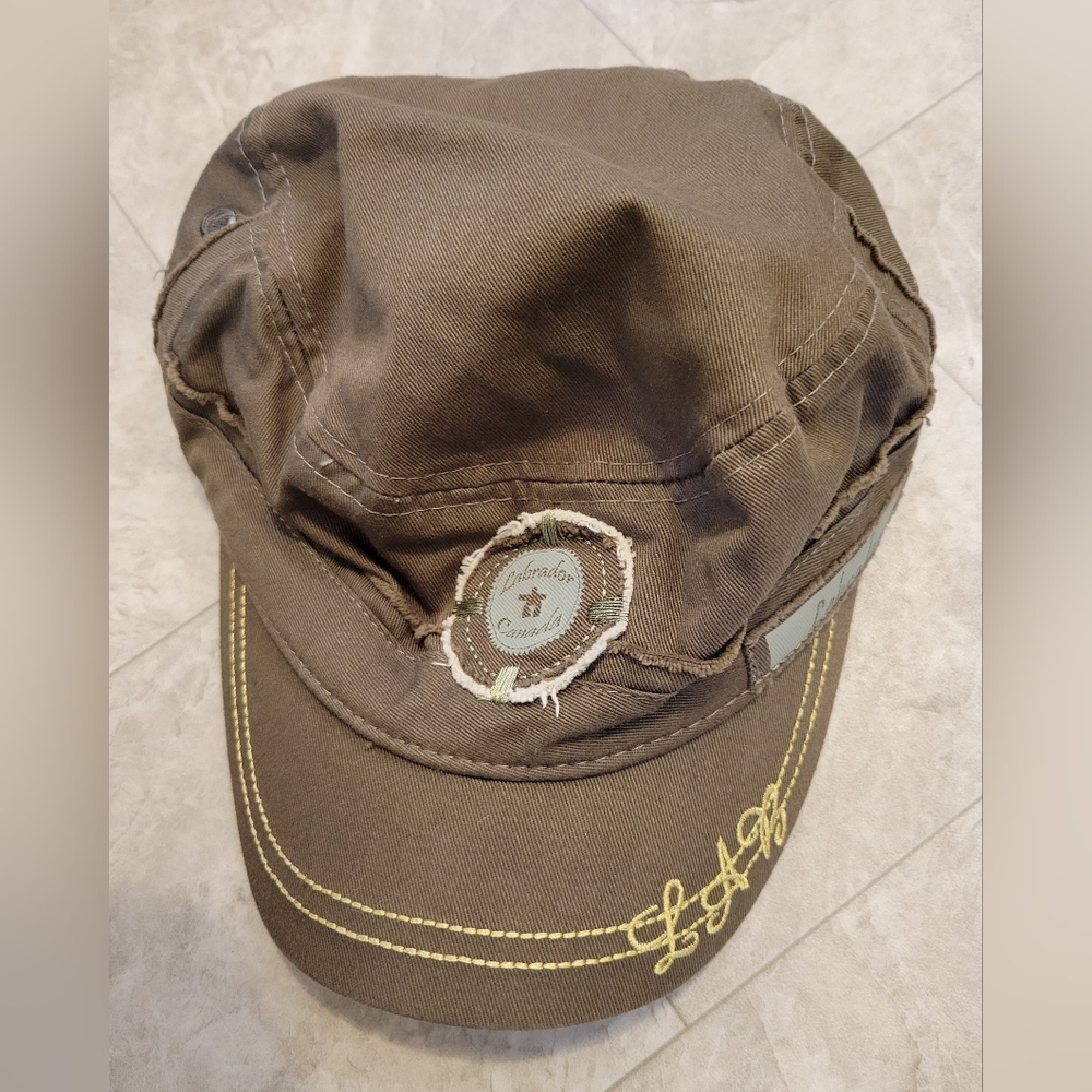 Distressed Labrador Military Style Cap